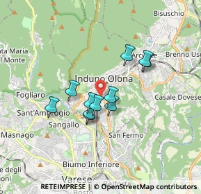 Mappa 21056 Induno Olona VA, Italia (1.27273)