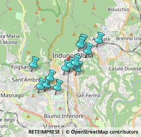 Mappa 21056 Induno Olona VA, Italia (1.22538)