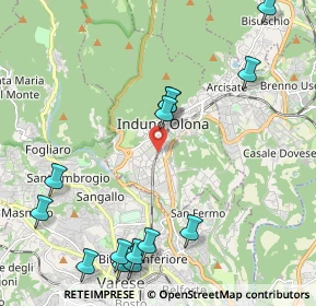 Mappa 21056 Induno Olona VA, Italia (2.60214)