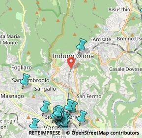Mappa 21056 Induno Olona VA, Italia (3.08556)