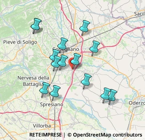 Mappa Via Madonnetta, 31010 Mareno di Piave TV, Italia (6.62357)