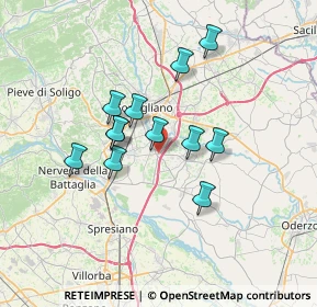 Mappa Via Madonnetta, 31010 Mareno di Piave TV, Italia (5.5025)