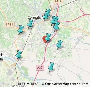 Mappa Via Madonnetta, 31010 Mareno di Piave TV, Italia (3.51182)