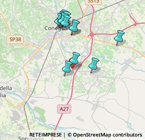 Mappa Via Madonnetta, 31010 Mareno di Piave TV, Italia (3.795)