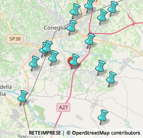 Mappa Via Madonnetta, 31010 Mareno di Piave TV, Italia (4.31667)