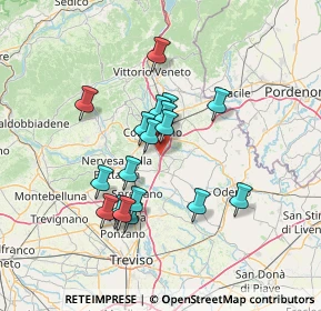 Mappa Via Madonnetta, 31010 Mareno di Piave TV, Italia (11.52389)