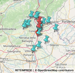 Mappa Via Madonnetta, 31010 Mareno di Piave TV, Italia (9.398)