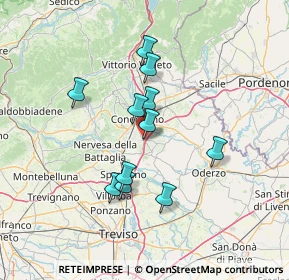 Mappa Via Madonnetta, 31010 Mareno di Piave TV, Italia (11.49818)