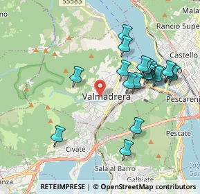 Mappa Via F. Petrarca, 23868 Valmadrera LC, Italia (1.913)