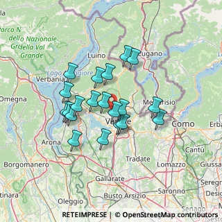 Mappa Via Benvenuto Cellini, 21100 Varese VA, Italia (11.033)