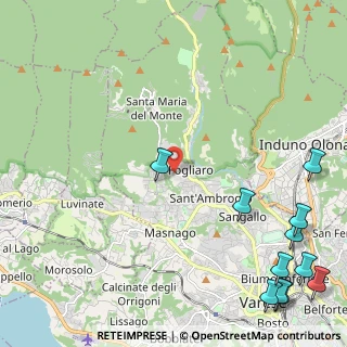 Mappa Via Benvenuto Cellini, 21100 Varese VA, Italia (3.43636)