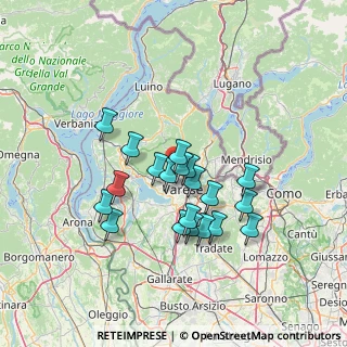 Mappa Via Robarello, 21100 Varese VA, Italia (11.2565)