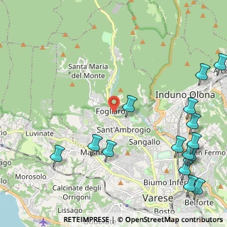 Mappa Via Robarello, 21100 Varese VA, Italia (3.04267)