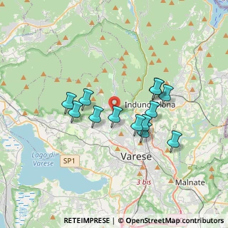 Mappa Via Robarello, 21100 Varese VA, Italia (2.91231)