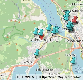 Mappa Via dell' Asilo, 23868 Valmadrera LC, Italia (2.24444)