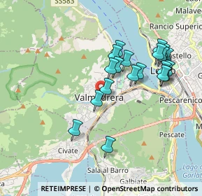 Mappa Via dell' Asilo, 23868 Valmadrera LC, Italia (1.7565)