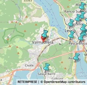 Mappa Via dell' Asilo, 23868 Valmadrera LC, Italia (2.84538)