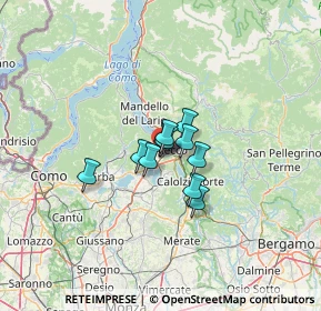 Mappa Via dell' Asilo, 23868 Valmadrera LC, Italia (6.38909)