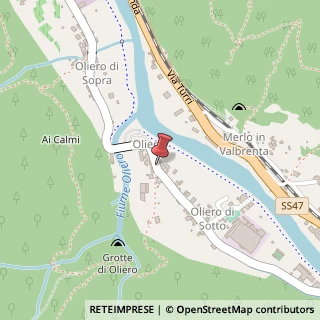 Mappa Via Oliero di Sotto,  1, 36020 Valstagna, Vicenza (Veneto)