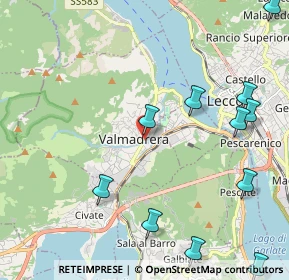 Mappa Via 25 Aprile, 23868 Valmadrera LC, Italia (2.72364)