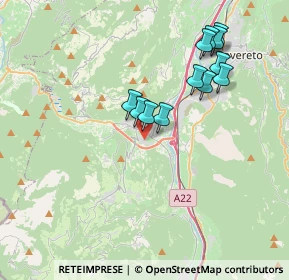 Mappa Via della Cooperazione, 38065 Mori TN, Italia (3.4725)