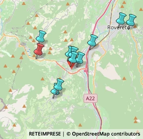 Mappa Via della Cooperazione, 38065 Mori TN, Italia (3.16364)