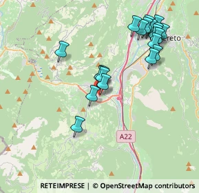 Mappa Via della Cooperazione, 38065 Mori TN, Italia (4.0865)