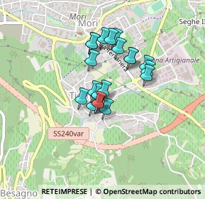 Mappa Via della Cooperazione, 38065 Mori TN, Italia (0.3025)