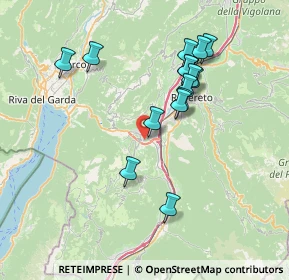 Mappa Via Cooperazione, 38065 Mori TN, Italia (6.91867)