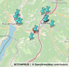 Mappa Via Cooperazione, 38065 Mori TN, Italia (7.35077)