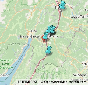 Mappa Via della Cooperazione, 38065 Mori TN, Italia (9.82455)