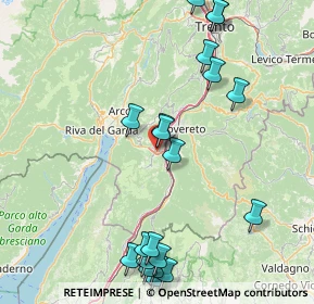 Mappa Via della Cooperazione, 38065 Mori TN, Italia (19.668)