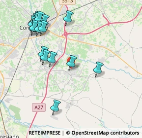 Mappa Via Calmessa, 31010 Mareno di Piave TV, Italia (4.8035)