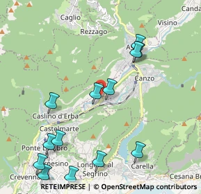Mappa Via Cà Bianca, 22030 Castelmarte CO, Italia (2.44231)