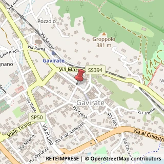 Mappa Viale Giuseppe Garibaldi,  27, 21026 Gavirate, Varese (Lombardia)