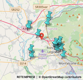 Mappa Via Enrico Mattei, 34070 San Pier d'Isonzo GO, Italia (3.26933)