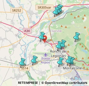 Mappa Via Enrico Mattei, 34070 San Pier d'Isonzo GO, Italia (4.51667)