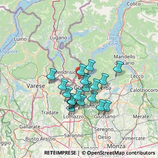 Mappa Via Isonzo, 22012 Cernobbio CO, Italia (11.48842)