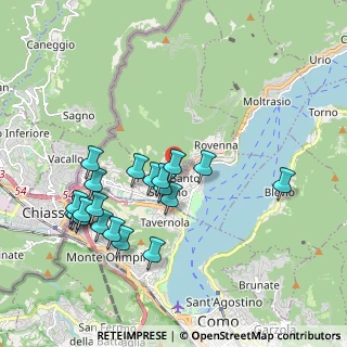 Mappa Via Isonzo, 22012 Cernobbio CO, Italia (1.959)