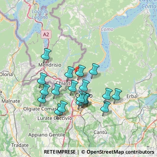 Mappa Via Isonzo, 22012 Cernobbio CO, Italia (6.83)