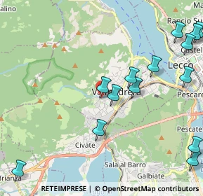 Mappa Via della Pace, 23868 Valmadrera LC, Italia (2.68929)