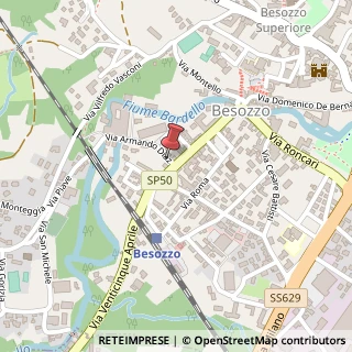 Mappa Via Armando Diaz, 8, 21023 Besozzo, Varese (Lombardia)