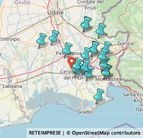 Mappa Via Cisis, 33052 Cervignano del Friuli UD, Italia (11.55474)