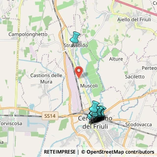 Mappa Via Cisis, 33052 Cervignano del Friuli UD, Italia (2.4655)