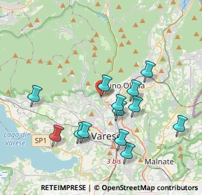 Mappa Via Novara, 21056 Induno Olona VA, Italia (3.63462)