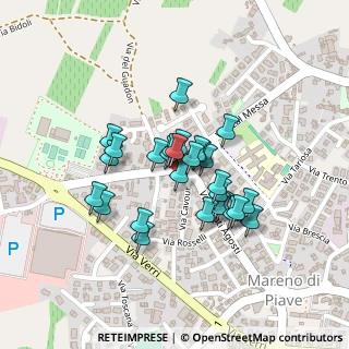 Mappa Vicolo Dell'Artigliere, 31048 Mareno di Piave TV, Italia (0.16429)