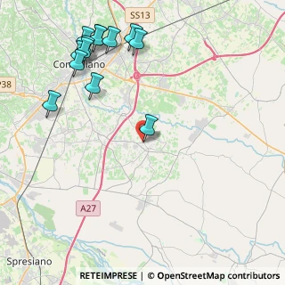 Mappa 31048 Mareno di Piave TV, Italia (5.25846)