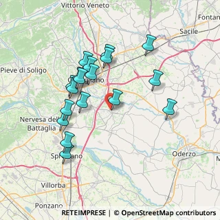 Mappa Vicolo Dell'Artigliere, 31048 Mareno di Piave TV, Italia (6.91722)