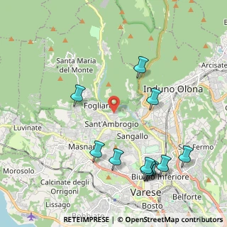 Mappa Via del Casluncio, 21100 Varese VA, Italia (2.37182)