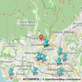 Mappa Via del Casluncio, 21100 Varese VA, Italia (2.67)